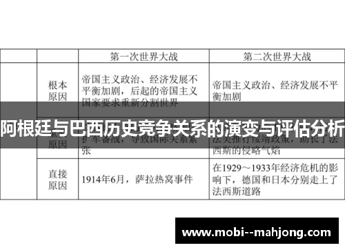 阿根廷与巴西历史竞争关系的演变与评估分析